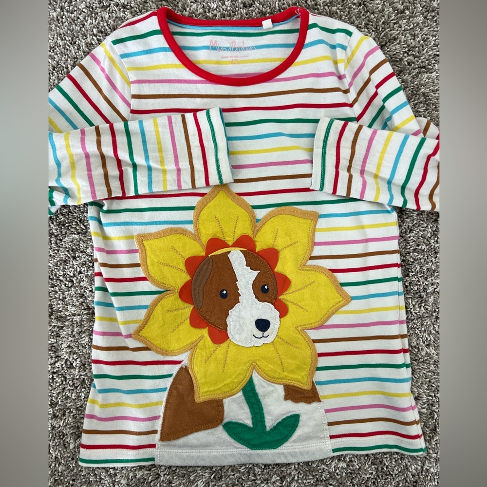 Mini Boden long sleeve shirt, girls 8-9 y